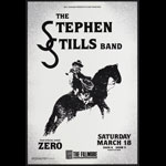 The Stephen Stills Band 1989 Fillmore F83 Poster