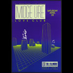 Midge Ure 1989 Fillmore F89 Poster