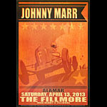 Johnny Marr 2013 Fillmore F1212 Poster