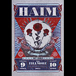 Haim 2014 Fillmore F1260 Poster