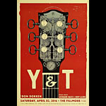 Y&T 2016 Fillmore F1406 Poster