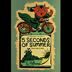 5 Seconds of Summer 2018 Fillmore F1571 Poster