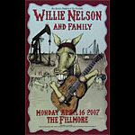 Willie Nelson and Family 2007 Fillmore F859 Poster