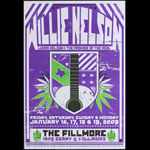 Willie Nelson 2009 Fillmore F984p Poster