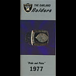 1977 Oakland Raiders Media Guide