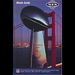 1985 Super Bowl XIX 49ers vs. Dolphins Media Guide