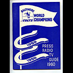 1960 Baltimore Colts Media Guide