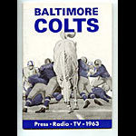 1963 Baltimore Colts Media Guide