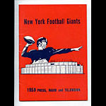 1959 New York Giants Media Guide