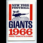 1966 New York Giants Media Guide