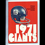 1971 New York Giants Media Guide