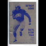 1960 Detroit Lions Media Guide