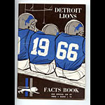1966 Detroit Lions Media Guide