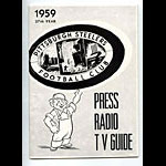 1959 Pittsburgh Steelers Media Guide