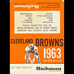 1963 Cleveland Browns Pocket Schedule