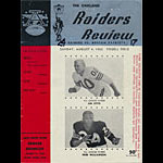 1963 Oakland Raiders vs Boston (New England) Patriots Pro Football Program