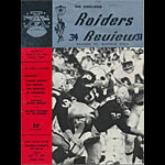 1964 Oakland Raiders vs Bills Pro Football Program