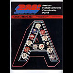 1970 AFC Playoff Colts vs Bengals Program Program