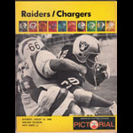 Raiders vs Chargers 1968 Pro Football Program