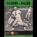 Raiders vs Oilers 1967 Pro Football Program