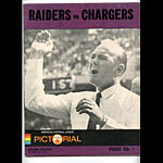 1967 Oakland Raiders vs San Diego Chargers Program