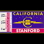 1970 Cal vs Stanford Big Game Football Ticket
