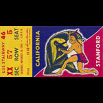 1954 Cal vs Stanford Big Game Football Ticket