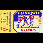 1964 Cal vs Illinois Football Ticket