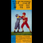 1957 Cal vs Stanford Big Game Football Ticket