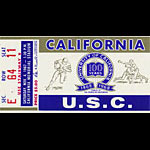 1967 Cal vs USC Football Ticket