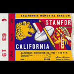 1950 Stanford vs Cal Big Game Football Ticket