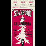 1977 Stanford vs Cal Big Game Football Ticket