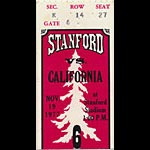 1977 Stanford vs Cal Big Game Football Ticket