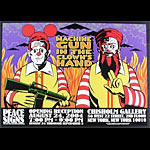 Chuck Sperry - Firehouse Machine Gun In The Clown's Hand - Peace Signs - Anti-War Movement Exhibition Poster