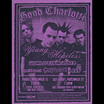 Good Charlotte The Young and the Hopeless Album Release World Tour 2003 Flyer