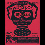 The Weirdos and The Skulls Flyer