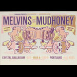 Guy Burwell Melvins and Mudhoney Poster