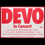 Devo German Concert Poster