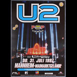 U2 Pop Tour German Concert Poster