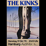 The Kinks Misfits Album Tour German Concert Poster