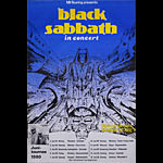 Black Sabbath 1980 German Concert Tour Poster