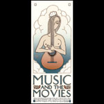 David Lance Goines Music and the Movies - Pacific Film Archive Film Series Movie Poster