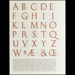 David Lance Goines A Constructed Roman Alphabet Poster