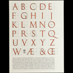 David Lance Goines A Constructed Roman Alphabet Poster