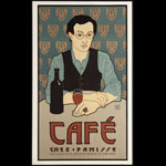David Lance Goines Cafe Chez Panisse Poster - signed