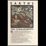 David Lance Goines Earth's Ten Commandments Poster