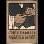 David Lance Goines Chez Panisse Twenty-First Birthday Poster