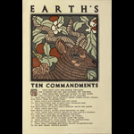 David Lance Goines Earth's Ten Commandments Poster