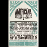 Hatch Show Print 2013 Americana Music Association Honors and Awards Poster