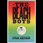 Hatch Show Print The Beach Boys at Ryman Auditorium Poster